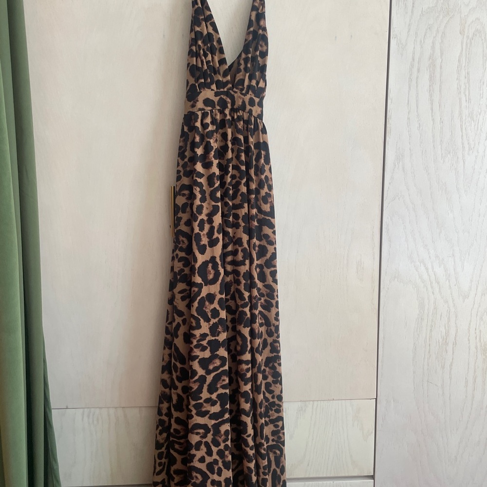 Leopard Print Maxi Dress